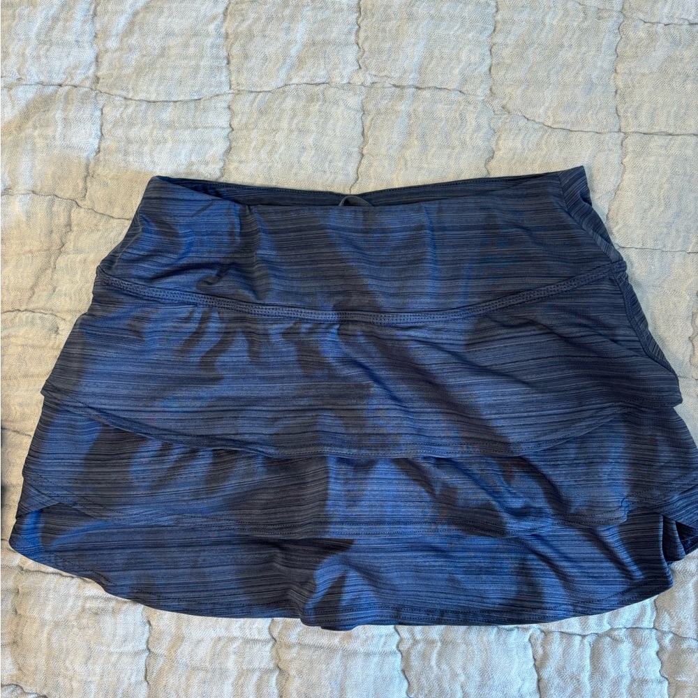 Striped Blue Athletic Skirt